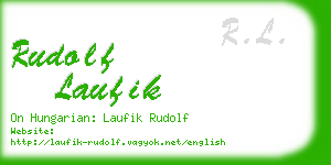 rudolf laufik business card